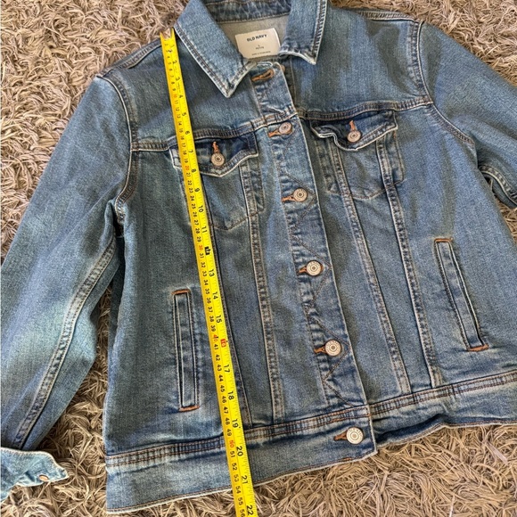 Women’s Old Navy Denim Jacket Size Large Petite EUC - Picture 2 of 4